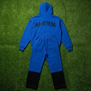 Conjunto Deportivo de Sudadera con Capucha y Pantalones Jogger para Mujer, Color Azul y Negro, Estilo Casual Urbano - Product Image 4