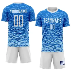 Conjunto de Uniforme de Fútbol Personalizado, Transpirable, de Secado Rápido, Camiseta y Pantalones Cortos de Fútbol, Sublimación, Equipación de Equipo para Entrenamiento y Partidos - Product Image 5
