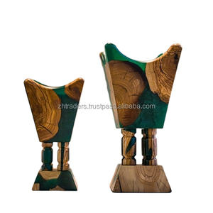 Exclusive <b>Wooden</b> Epoxy Resin Art Bakhoor <b>Burner</b> Incense Holder <b>for</b> Luxury Home Decor, Eid Ramadan Gift Sets & Interior Styling - Product Image 6
