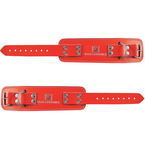 Correas Ajustables de Cuero para Tobillos, para Entrenamiento Físico - Correas Acolchadas con Anillo en D para Ejercicios con Máquina de Poleas - Product Image 2