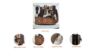 Fashionable Hand Tooled Leather Crossbody Messenger Bag for Women's Durable Design Ideal for Work Travel Everyday Wear Handbags - Product Image 3