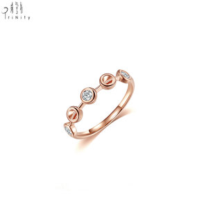 Nouvelle Collection Vente en Gros Fabricant Exportateur Ensemble de Bijoux Fins pour Usage Quotidien Bague en Or Rose Massif 18K avec Diamants Naturels Véritables - Product Image 2