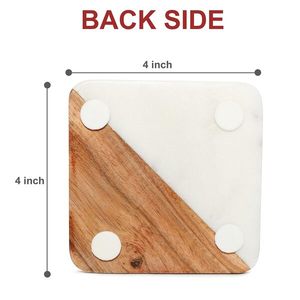 <b>High</b> Quality Marble Coasters Set Natural Stone Cup Coasters for Coffee Tea <b>Table</b> Home <b>Kitchen</b> Decor Accessories Wholesale - Product Image 2