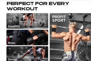 PROFIT SPORTS Support de poignet réglable haute performance en néoprène avec fermeture auto-agrippante pour la musculation unisexe et la protection des paumes - Product Image 3