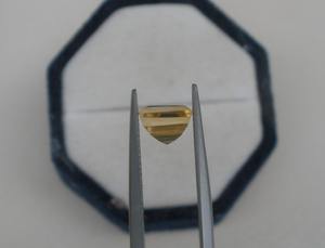 Citrino Natural Cuadrado, Gema Suelta Facetada de 8mm, Certificado por Terceros, Verde, para Joyería - Product Image 2