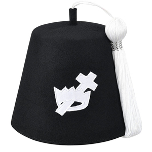 Sombreros Fez de Regalia Masónica Puros con Pedrería, Personalizables, Bajo MOQ, Servicio OEM, Sombreros Fez en Pakistán - Product Image 1