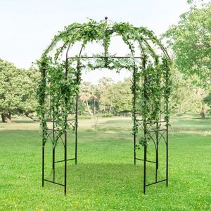 Pergola a Forma di Gabbia per Uccelli 8,4 x 7 Piedi, Elegante Design per Padiglione o Gazebo da Giardino - Product Image 3