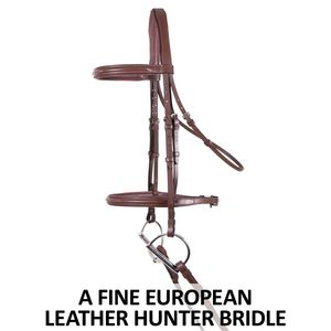 Brida de Cuero Genuino de Lujo Personalizada con Diadema en V de Cristal Oro Rosa Acolchada y Ajustable, Elegante para Espectáculos y Doma Clásica - Product Image 2