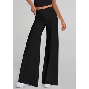 <span class=keywords><strong>Pantaloni</strong></span> da donna personalizzati 2026 traspiranti <span class=keywords><strong>a</strong></span> vita alta, <span class=keywords><strong>a</strong></span> gamba larga, stile <span class=keywords><strong>palazzo</strong></span>, casual ed eleganti, per allenamento, relax e cargo - Product Image 1