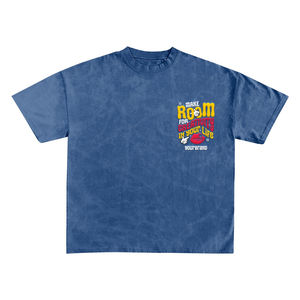 Camisetas de alta calidad para hombre, tallas grandes, 100% algodón, personalizables, transpirables, ecológicas, servicio OEM, camisetas con lavado ácido para hombre - Product Image 4