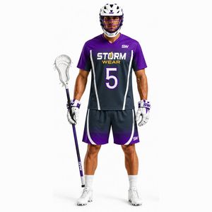 Uniformes de lacrosse pour hommes les plus vendus, meilleure qualité, sur mesure, séchage rapide, 100 % polyester, vêtements d'équipe, uniformes de lacrosse pour adultes. - Product Image 2