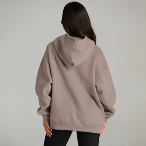 Sudadera con Capucha Unisex, Color Beige Sólido, Felpa Francesa, Estilo Casual, Bolsillo Frontal, Corte Regular, 100% Algodón, Bordada, Transpirable - Product Image 6