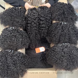 Gran descuento para extensiones de cabello Remy vietnamita, trama de cabello rizado birmano, negro Natural SDD, proveedor mayorista vietnamita - Product Image 5