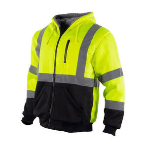 Vestes de sécurité de travail vertes haute visibilité, imperméables, réfléchissantes avec bande lumineuse, vestes softshell d'hiver pour hommes - Product Image 2