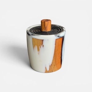 High End Wood Resin Incense Burner Handmade Arabic Mabkhara with Elegant Finish for <b>Oud</b> <b>Bakhoor</b> Luxury Home Fragrance and Hotel - Product Image 3