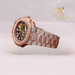 Montre en diamant moissanite pour homme la plus vendue pour les acheteurs internationaux, les distributeurs de bijoux et les entreprises d'accessoires de mode - Product Image 2
