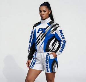 Premium Green Camouflage Sublimation Windbreaker Performance Set Full Sleeve <b>Zip</b>-<b>Up</b> Jacket with Stand Collar - Product Image 4