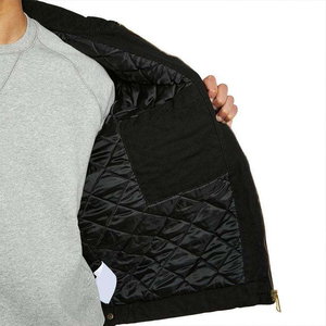 Custom Cotton <b>Canvas</b> <b>Jacket</b> For Men Heavy <b>Canvas</b> Workwear <b>Jacket</b> With Embroidery And Button Closure - Product Image 5