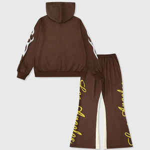 Conjunto de Sudadera con Capucha y Pantalones Anchos Estilo Urbano para Hombre, Lavado Ácido, Personalizado al por Mayor, Ropa de Invierno Holgada - Product Image 6