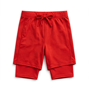 <b>Men's</b> Custom Color Solid Knitted High Waist <b>Bermuda</b> <b>Shorts</b> with Drawstring Pockets Plus Size Casual Sportswear - Product Image 1
