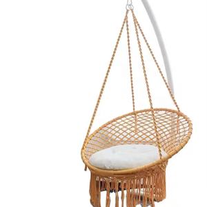 100% algodón hecho a mano bohemio columpio macramé arte multicolor Interior Exterior colgante decoración única columpio decoración del hogar - Product Image 1