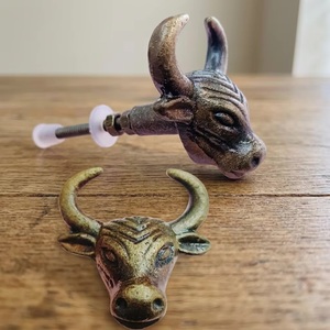 Tirador y Pomo de Hierro Fundido con Diseño de Cabeza de Toro para Muebles Modernos, Ideal para Sala de Estar, Oficina en Casa, Cajones y Armarios - Product Image 5
