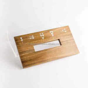 Caja de Pañuelos Decorativa Ecológica de Diseño Clásico Hecha a Mano con Incrustaciones de Nácar, Porta Servilletas con Logotipo Personalizado para Regalo Árabe - Product Image 1