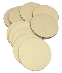 REHMAN CRAFT Round MDF <b>Coasters</b> with Modern Design Handmade & Washable 9cm Diameter <b>Cork</b> Backing - Product Image 1