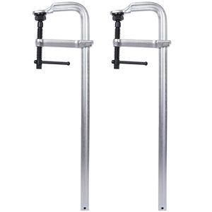 Morsetto a F per impieghi gravosi da 5-1/2 pollici con cuscinetto girevole rimovibile, morsetto per saldatura a gola profonda 24x5 1/2 pollici, confezione da 2 pezzi, morsetti da laboratorio - Product Image 1