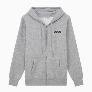 Wholesale Sweatshirt Custom Puff Printing Logo Winter Heavyweight Zipup Hoodie for Men and Women Streetwear by Manufacturers - Product Image 1