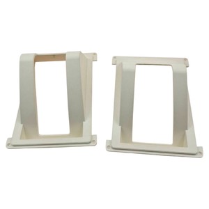 Capot de ventilation en plastique angulaire pour conduits d'air |   Bride d'échappement murale moulée par injection sur mesure |   Boîtier de ventilation pour machines industrielles - Product Image 2