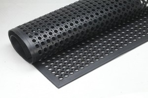 Tapis de rampe noir uni écologique en PET, motif géométrique, avec dos antidérapant en caoutchouc pour zones à fort trafic, cuisine, intérieur et extérieur - Product Image 3