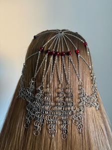Fantasy Chainmail Headpiece- Handmade- Stainless steel <strong>Amy</strong> Francis - Product Image 2