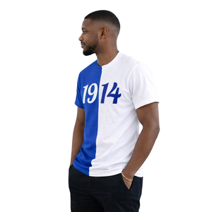 T-shirt en chenille Phi Beta Sigma Half 1914 pour hommes, tissu de qualité supérieure, coupe confortable, vêtements de fraternité grecque, vêtements décontractés - Product Image 3