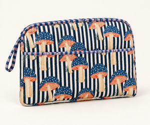 Funda Protectora para Laptop Acolchada con Diseño de Hongos, Impermeable, de Algodón, con Cierre de Cremallera y Tela Suave - Product Image 3