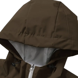 Men's Color block Windbreaker Jacket Lightweight Hooded Casual Outdoor Sports <b>Coat</b> Wholesale - Product Image 3