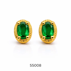 Boucles d'oreilles clous en alliage de zinc plaqué or MOLL JEWELLERS de qualité supérieure, motif corail, épaisseur 0,3 mm, bijoux tendance pour femmes, pour mariage et soirée, par un fournisseur tiers - Product Image 1