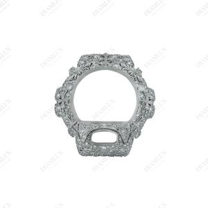 Reloj Completamente Adornado con Diamantes, Bisel Disponible en Diamantes Naturales y Moissanita, Accesorio de Reloj de Lujo Estilo Hip Hop, Otros Relojes - Product Image 4