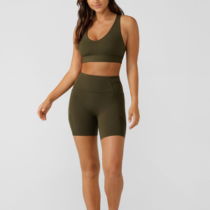 Conjunto de Yoga para Mujer, Ropa Deportiva para Gimnasio al Aire Libre, Sujetadores Deportivos para Mujer, Pantalones Cortos de Gimnasio, Conjuntos de Yoga para Fitness - Product Image 5