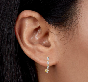 Boucles d'oreilles en diamant cultivé en laboratoire certifié IGI, couleur D, taille brillant, VVS1, pour femme, bijoux élégants, cadeau - Product Image 4