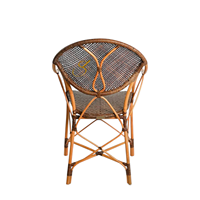 Fauteuil de salle à manger en rotin tressé naturel Colony Honey Finish pour salon intérieur et mobilier de café