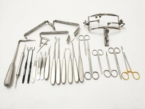 Juego de instrumentos quirúrgicos para palato hendido de acero inoxidable y plástico, elevadores, escofrijos y herramientas para cirugía reconstructiva, autoclavables, manuales, CE - Product Image 4