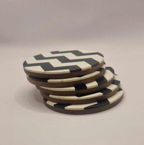 Posavasos y Almohadillas con Incrustaciones de Hueso de Estilo Clásico, Hechos a Mano en India, Colección 2025 para Tazas de Té y Platos - Product Image 4