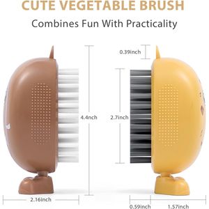 Set di 2 Spazzole per Pulire Patate e Funghi, Spazzola per Lavaggio Frutta e Verdura, Strumento per la Pulizia degli Alimenti - Product Image 3