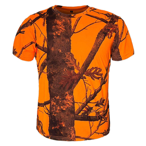 T-shirt en coton imprimé camouflage personnalisé pour homme, chasse en plein air, randonnée, tee-shirt tactique camouflage, respirant, léger, vente en gros - Product Image 1