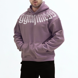 Men's for Hooded <b>Sweatshirt</b> Oversized Cotton Fleece Casual Autumn Streetwear <b>Heart</b> Print Front Pocket Breathable - Product Image 1