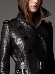 Manteaux longs en cuir de vachette très demandés, vestes en peau de mouton tendance pour l'hiver, manteaux longs classiques en cuir véritable pour femmes, vente en gros - Product Image 2