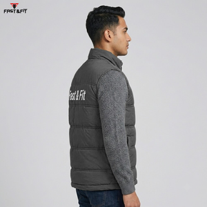 Gilet matelassé réversible imperméable et respirant, très populaire, de haute qualité, chaud pour l'hiver, sans manches, service OEM - Product Image 1