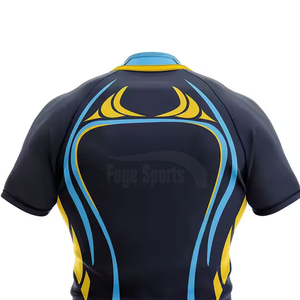 Custom Logo Rugby Jersey Men’s Athletic Shirt Breathable Lightweight Sports Tee for Team Uniform Use - Product Image 5