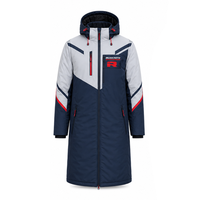 Expédition rapide, vestes longues à capuche pour hommes, textiles écologiques, parkas rembourrés, manteaux chauds pour l'hiver, vente en gros